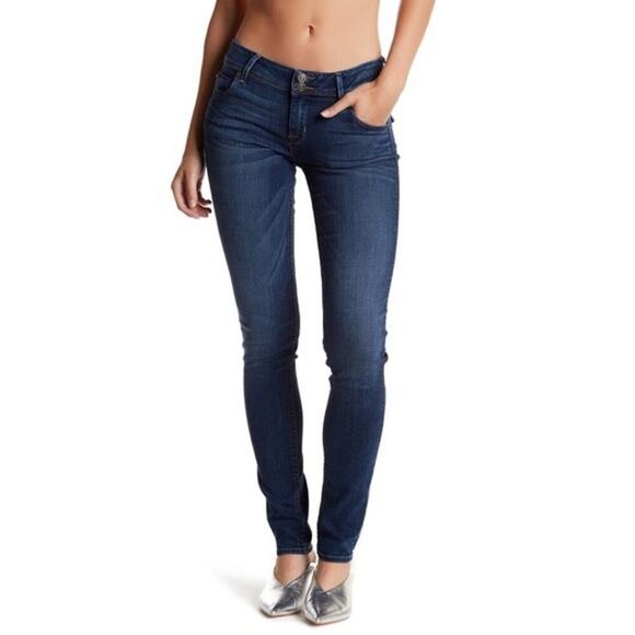 Hudson Collin Mid Rise Skinny Flap Pocket Jeans - Picture 1 of 10